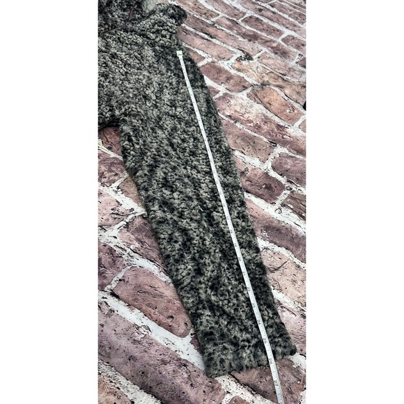 True Grit Sherpa Fleece Quarter Zip Pullover Women's Size M Gray Black - Picture 13 of 14